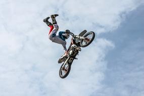 Biker in jump