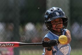 Softball Action girl