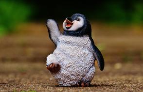 Penguin Figure clay