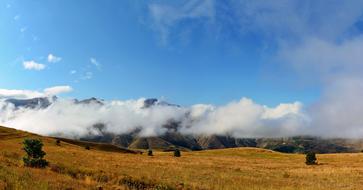 clouds rocks Nature Landscape