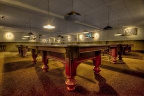 billiard Pool Table in Hall