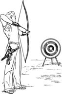 archery arrow bow shooting drawing