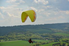 paragliding over the picturesque landscapes of normandy