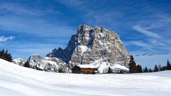 Monte Pelmo - mountain of the Dolomites, in the province of Belluno in northeastern Italy