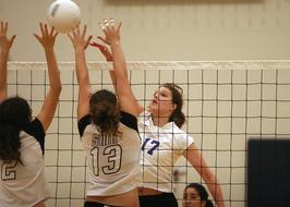 Volleyball, young girls at Net
