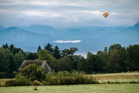 Balloon and Mountains