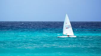 sailboat on the water in the ocean