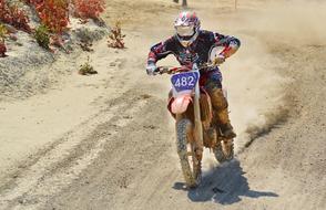 Dirt Bike Motocross rider