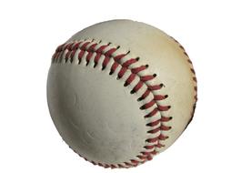 white baseball ball with red strings