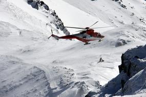 Snow Winter mountains helicopter