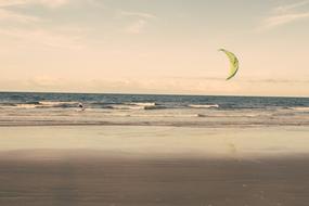 Kite Surfing along Beach