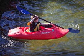 pink Kayak River Child