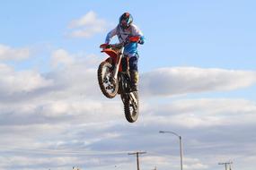 free flight motorcycle as a stunt