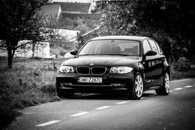 monochrome photo of Sports Bmw Car