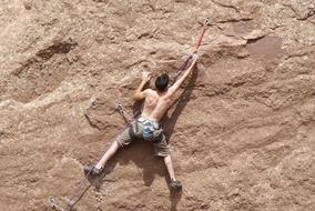 Climbing Rock person