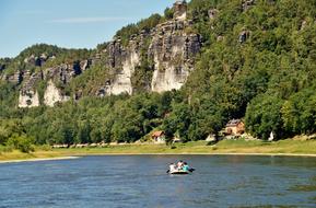rathen- village on the banks of the Elbe river in Germany