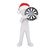 3d model dart Board red hat drawing