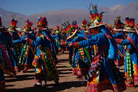 colorful festival in chile