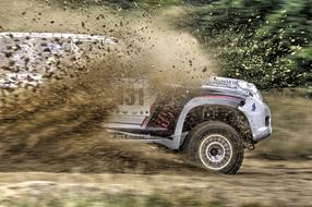 Sport Car Auto in dirt