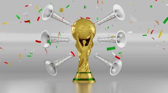 golden Soccer Trophy, render