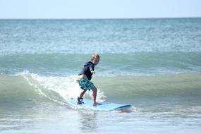 Surf on the beach in summer