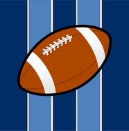 American football ball as an illustration