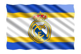 Flag of Real Madrid of Spain