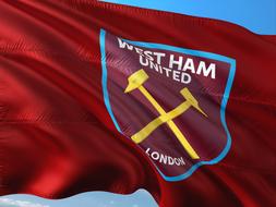 Football International west ham flag