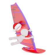 pink sailing boat as a 3d model