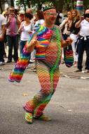 Colorful Rainbow person