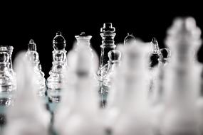 glass Chess figures