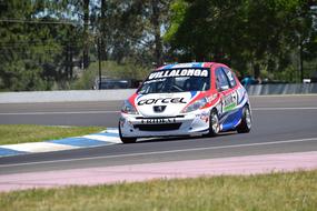 racing car on road
