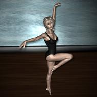 ballerina dancer 3d model