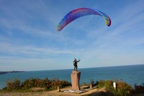 Paragliding sport person