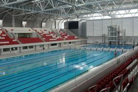 empty Olympic Swimming Pool