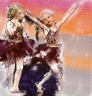 dance children ballet drawing