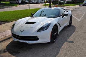 Corvette Chevrolet Sport Car white