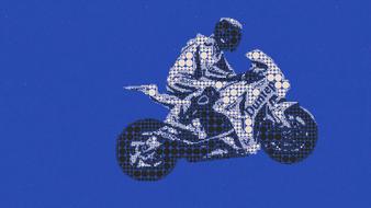 motorcycle rider, digital art