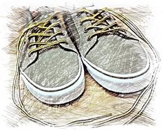 sneakers shoes drawing