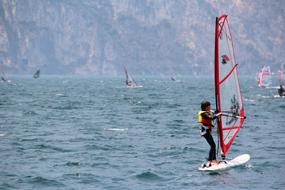 Garda Lake wind water sports