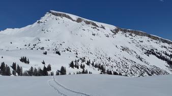 High snow mountain