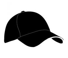 black baseball cap, drawing