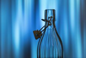 Bottle Water Creative blue