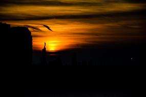 Dark Skies red sun