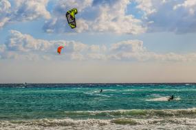 windsurfing on Makronissos Beach