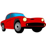 car sport red drawing