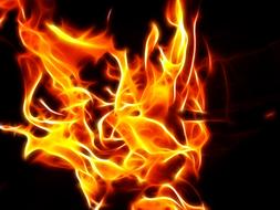Fire Abstract red