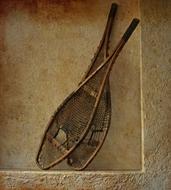 Antique Snowshoes drawing
