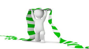 fan scarf football green and 3d man drawing
