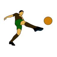 football player sport shooting drawing